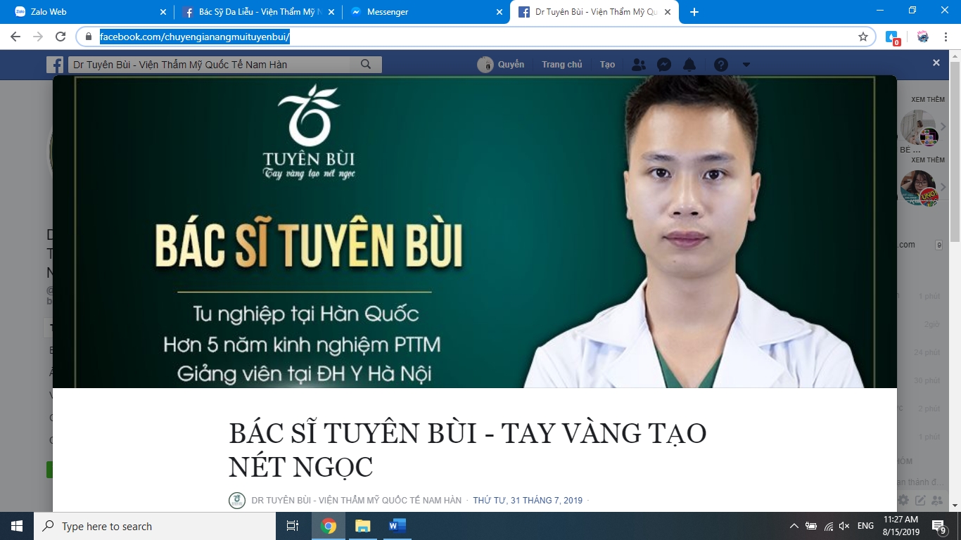 tmv quoc te nam han no quang cao ve bac sy de lua doi khach hang