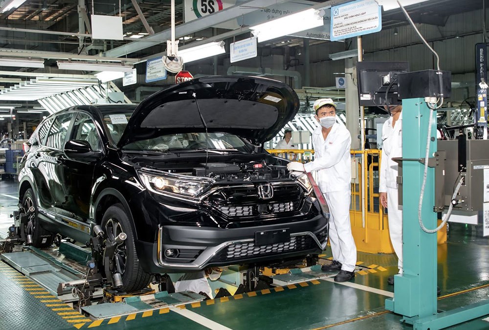 Ô tô sản xuất, lắp ráp trong nước được gia hạn thời hạn nộp thuế đối với số thuế tiêu thụ đặc biệt. Ảnh minh họa: Internet.