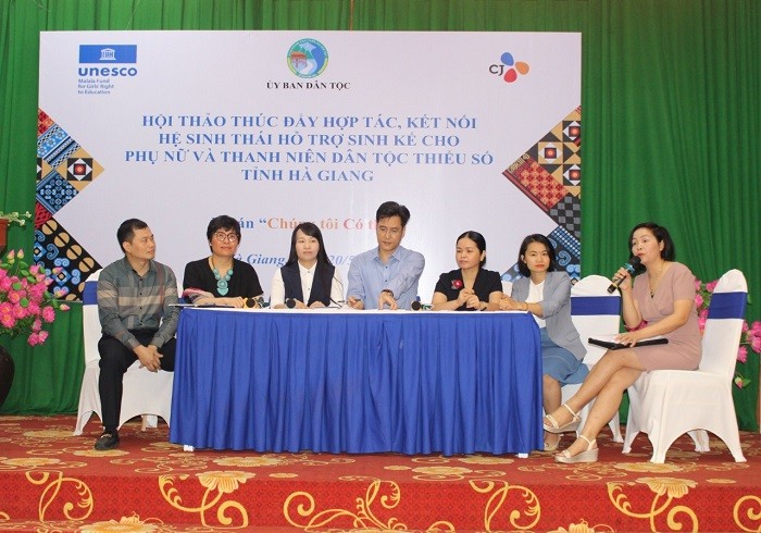 Chia sẻ về các chính sách hướng tới xây dựng một hệ sinh thái hỗ trợ đào tạo kỹ năng, tạo việc làm cho phụ nữ và thanh niên DTTS