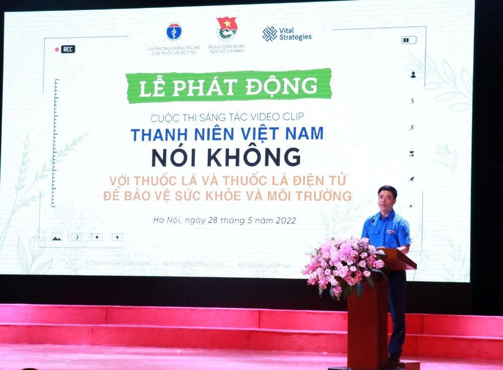 Thi sáng tác video clip Thanh niên Việt Nam nói không với thuốc lá
