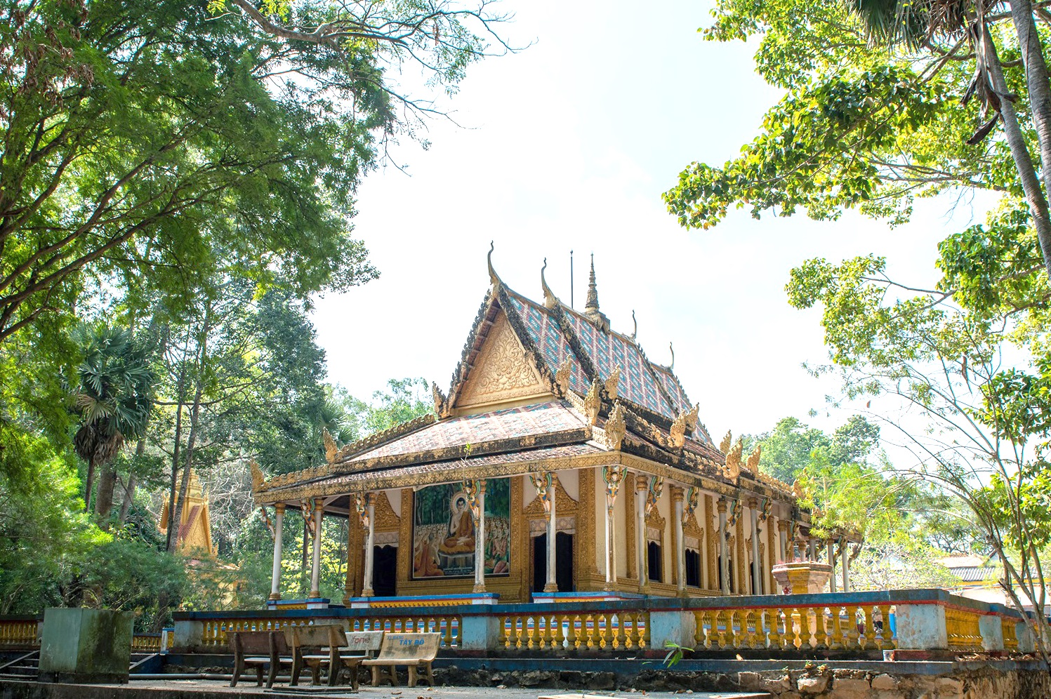 Ngắm những ngôi chùa có kiến trúc độc đáo của người Khmer tại Sóc Trăng Chú thích ảnh