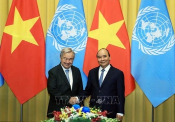 Lễ đón chính thức Tổng Thư ký Liên hợp quốc António Guterres