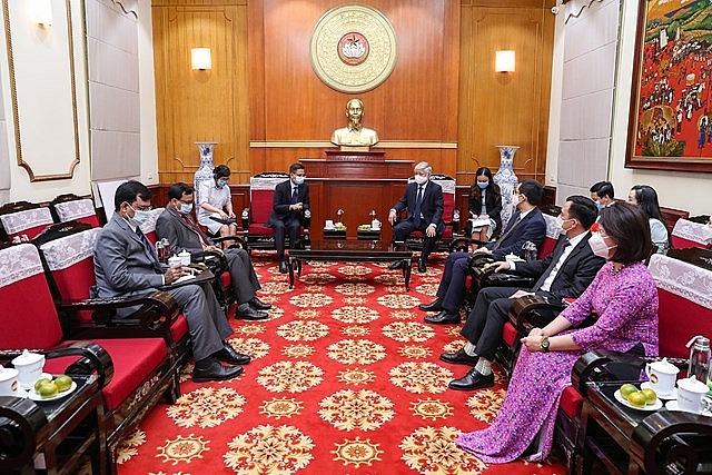 Quang cảnh buổi tiếp.