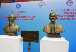 Khánh thành tượng Bác Hồ và anh hùng dân tộc Philippines Jose Rizal tại Thái Nguyên