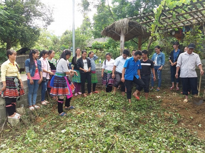 tap huan ky thuat u phan huu co vi sinh cho nguoi dan ban vung cao vinh phuc
