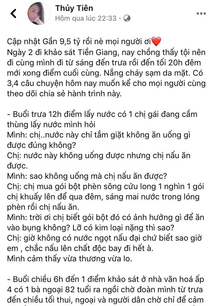 tin giai tri sao viet hom nay 173 quy cuu tro han man cua ca si thuy tien can moc 95 ty vnd