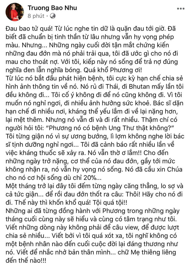 tin tuc giai tri sao viet hom nay 293 truong bao nhu chia se cau chuyen mai phuong chien dau voi benh tat con 20 van lac quan va khao khat song