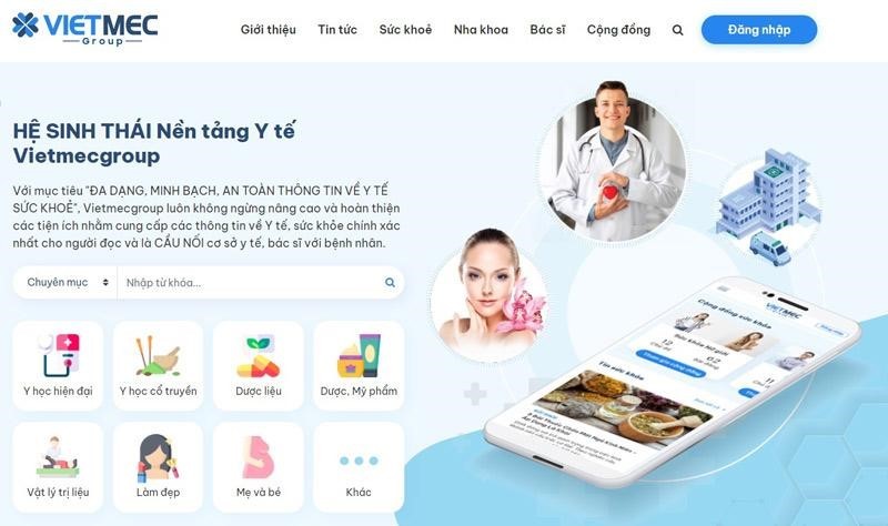 Ra mắt Hệ sinh thái y tế Vietmec Group toàn diện, uy tín.