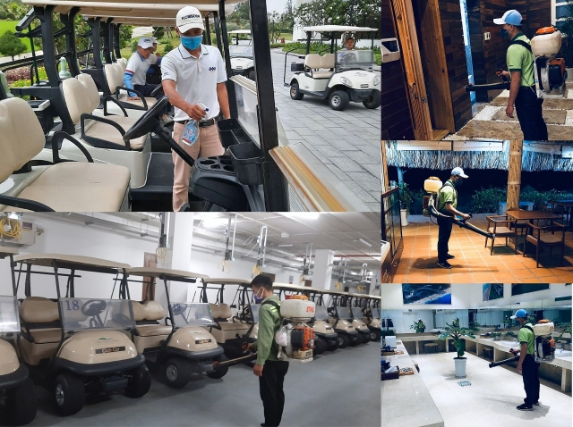 Hệ thống sân GOLF FLC - Điểm đến an toàn với nhiều giải pháp phòng chống dịch đồng bộ he thong san golf flc diem den an toan voi nhieu giai phap phong chong dich dong bo