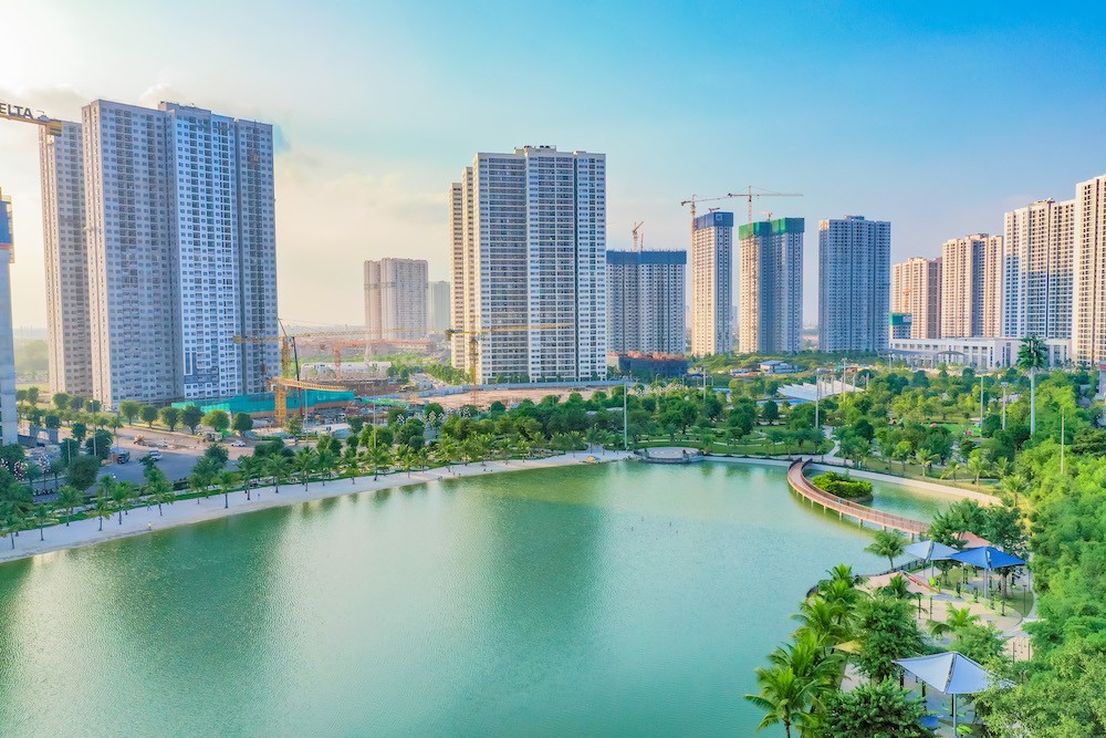 Imperia Smart City thi công khẩn trương phân khu mới The Mirae Park