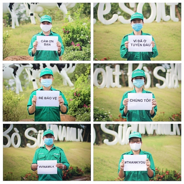 vinamilk ung ho gan 15 ty dong de tiep suc cho cac don vi tuyen dau tren ca nuoc chong dich