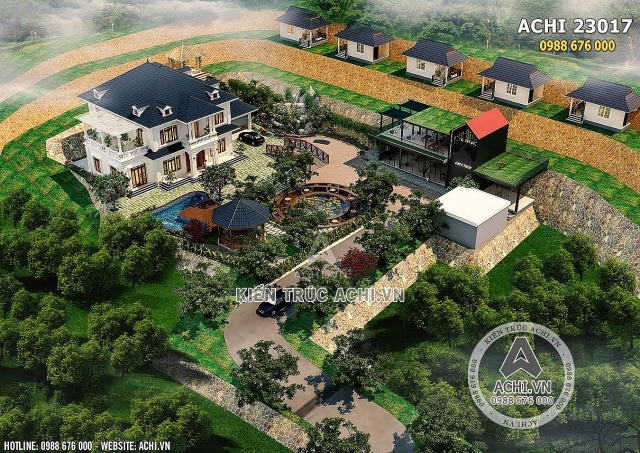 1001 mau biet thu nha vuon 2 tang mai thai duoc san don nhat hien nay