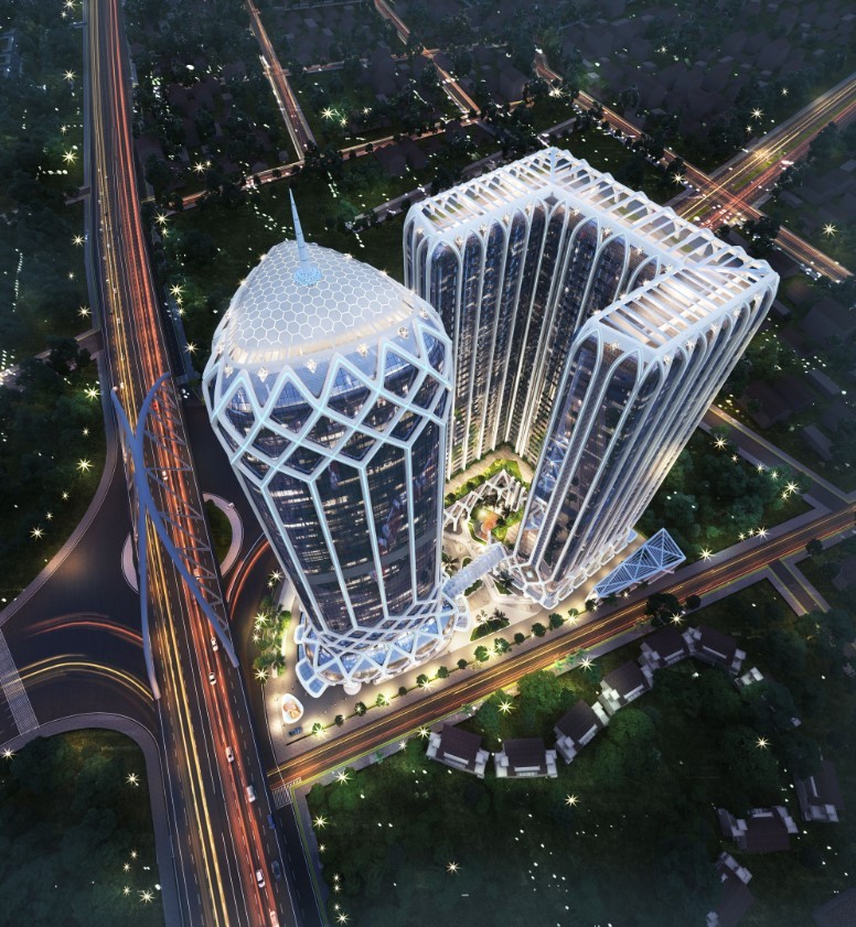Diamond Crown Hai Phong sở hữu tọa độ đắc địa để trở thành trung tâm của phong cách sống mới (Ảnh phối cảnh dự án).