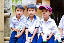 Giờ uống sữa học đường – “Tiết học” với nhiều điều thú vị