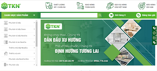 Đơn vị phân phối phụ kiện tủ bếp hàng đầu Việt Nam gọi tên Tân Kỷ Nguyên.