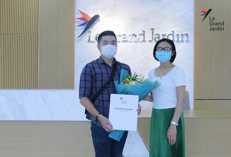Anh P.D.T ký hợp đồng mua căn hộ tại Le Grand Jardin chỉ sau vài ngày suy nghĩ.