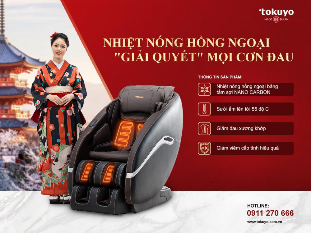 Ghế massage toàn thân - Món quà hiếu nghĩa thời hiện đại