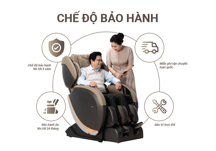 Ghế massage toàn thân - Món quà hiếu nghĩa thời hiện đại