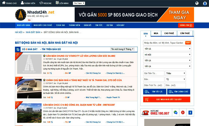 Nhadat24h.net cho đăng tin phòng trọ nhanh chóng.