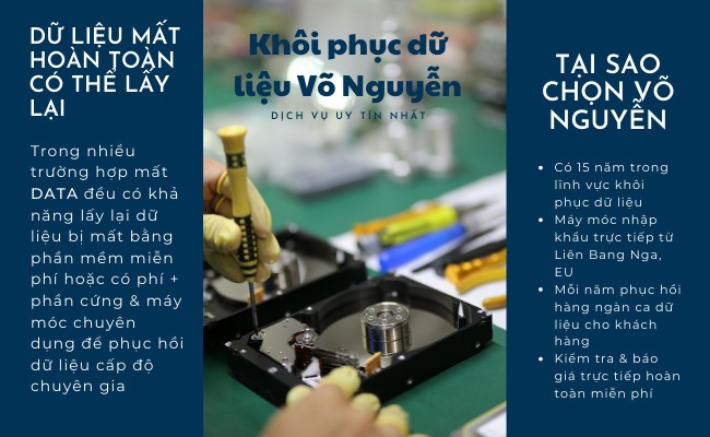 Dịch vụ cứu dữ liệu máy chủ chuyên nghiệp, giá rẻ tại Võ Nguyễn Dịch vụ cứu dữ liệu máy chủ chuyên nghiệp, giá rẻ tại Võ Nguyễn