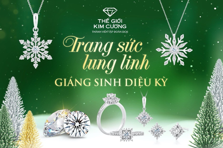 Thế Giới Kim Cương ưu đãi khủng dịp Noel và chào Năm mới 2022