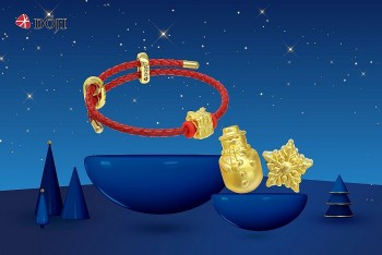 charm vang 24k doji hut khach mua le hoi