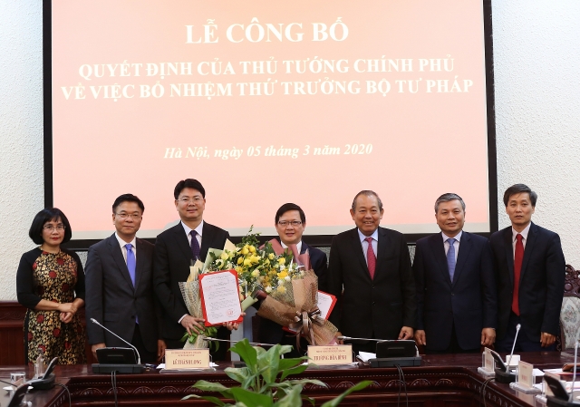 bo tu phap co tan thu truong bo tai nguyen va moi truong bo nhiem chanh thanh tra