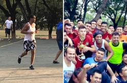 Ronaldinho phô diễn kỹ thuật bóng đá đỉnh cao trong nhà tù