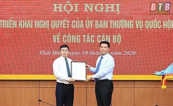 thai binh ha tinh kien toan nhan su bo nhiem lanh dao moi