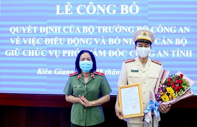 bo cong an bo nhiem nhan su lanh dao moi tai kien giang lam dong