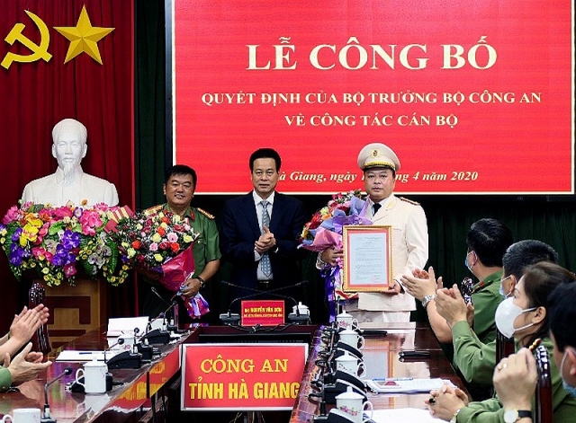 bo cong an dieu dong bo nhiem lanh dao cong an tinh phu tho ha giang