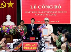bo cong an dieu dong bo nhiem lanh dao cong an tinh phu tho va ha giang