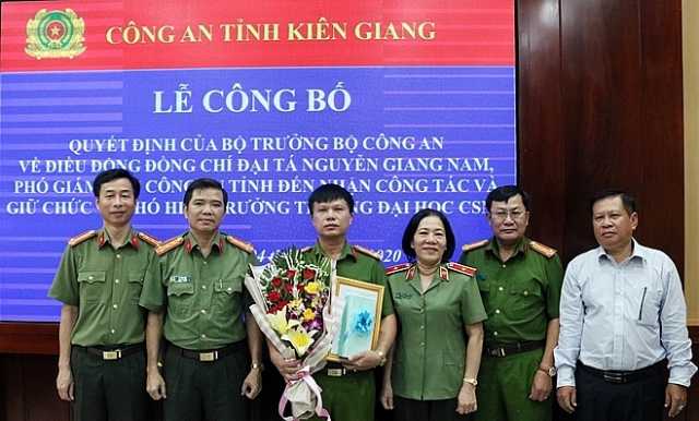 dieu dong bo nhiem lanh dao cong an dien bien ninh thuan kien giang