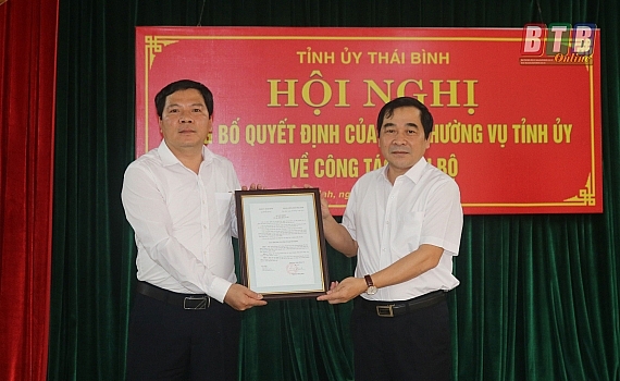 bo nhiem lanh dao moi tai dien bien thai binh quang nam