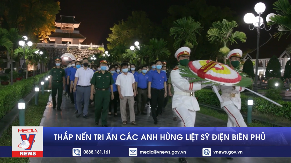 Thắp nến tri ân các anh hùng liệt sỹ Điện Biên Phủ