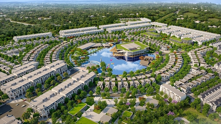 Công viên hồ trung tâm dự án Hinode Royal Park mang đến cho cư dân không gian sống lý tưởng, hài hòa với không gian trong lành của thiên nhiên