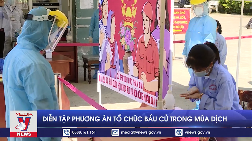 da nang dien tap phuong an to chuc bau cu trong mua dich covid 19