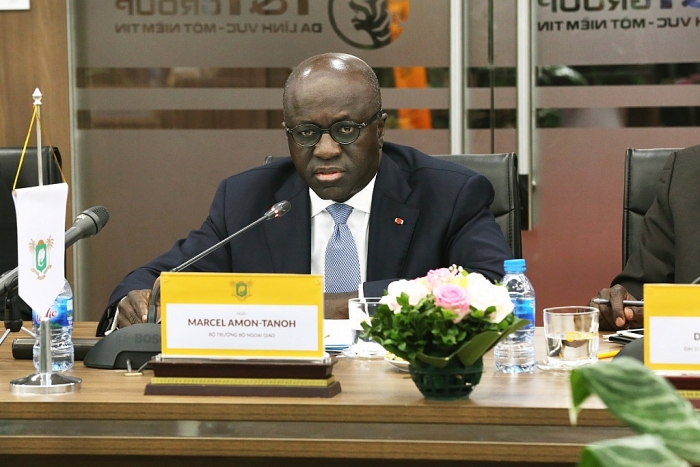 bo truong ngoai giao cong hoa bo bien nga marcel amon den tham va lam viec tai tt group