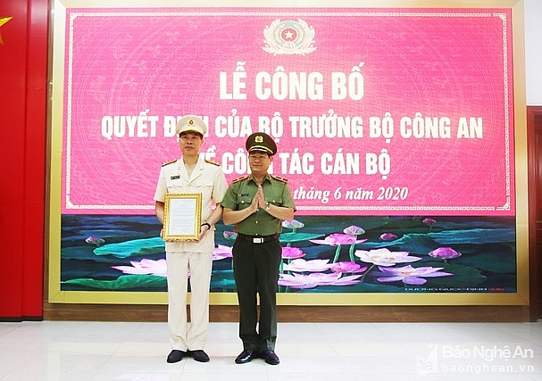 Đại tá Cao Minh Huyền giữ chức Phó Giám đốc Công an tỉnh Nghệ An dai ta cao minh huyen giu chuc pho giam doc cong an tinh nghe an
