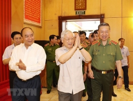tong bi thu chu tich nuoc du chi dao hoi nghi dang uy cong an trung uong