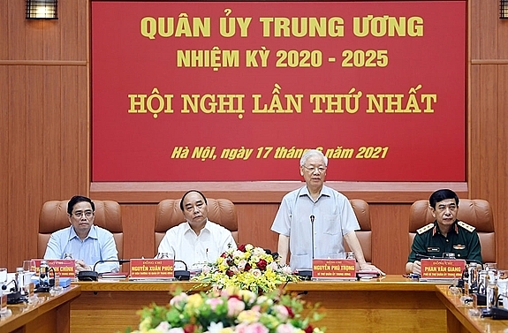 Tổng Bí thư Nguyễn Phú Trọng chủ trì hội nghị (Ảnh: VGP)