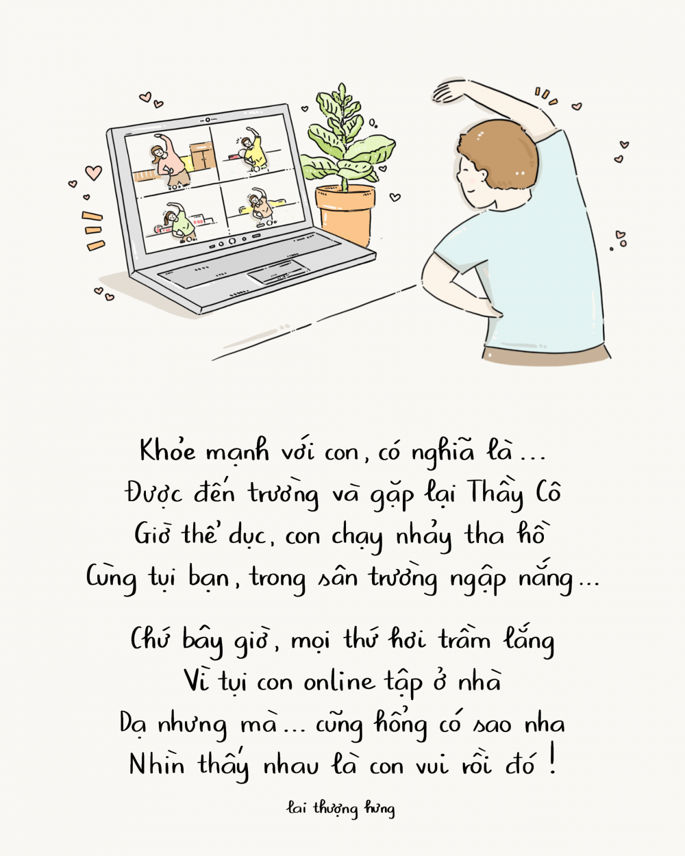 Dân cư mạng đồng cảm với bộ tranh thơ khắc họa ước mơ khỏe mạnh của trẻ thơ