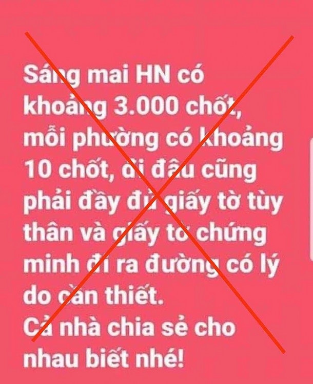 Thông tin sai sự thật được chia sẻ trên mạng xã hội