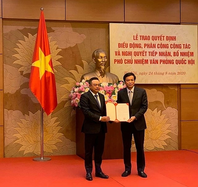 bo tu phap van phong quoc hoi bo nhiem lanh dao moi