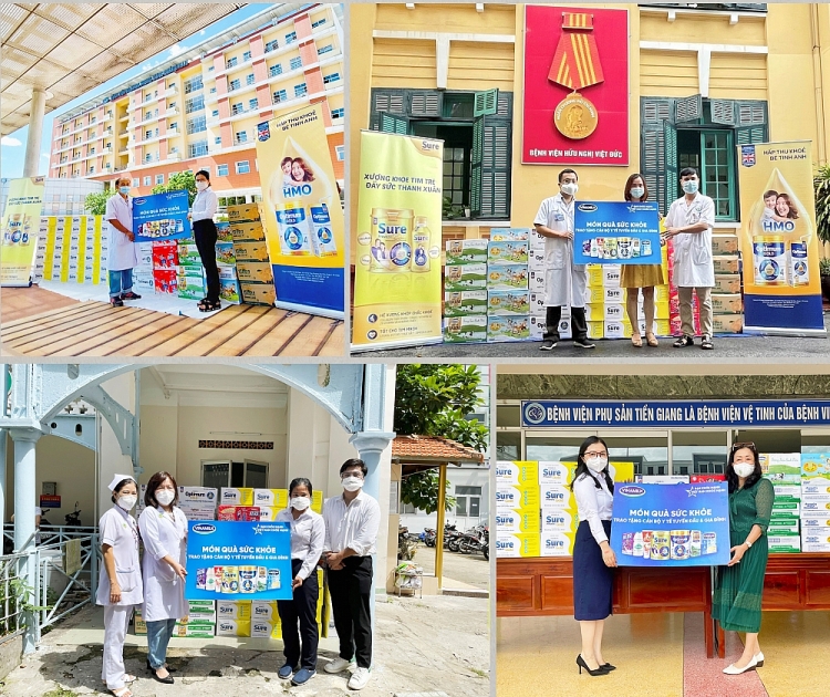 Từ cuối tháng 6/2021, hàng trăm ngàn món quà sức khỏe đã được gửi đến hơn 10.000 cán bộ y tế tại 60 bệnh viện trên cả nước