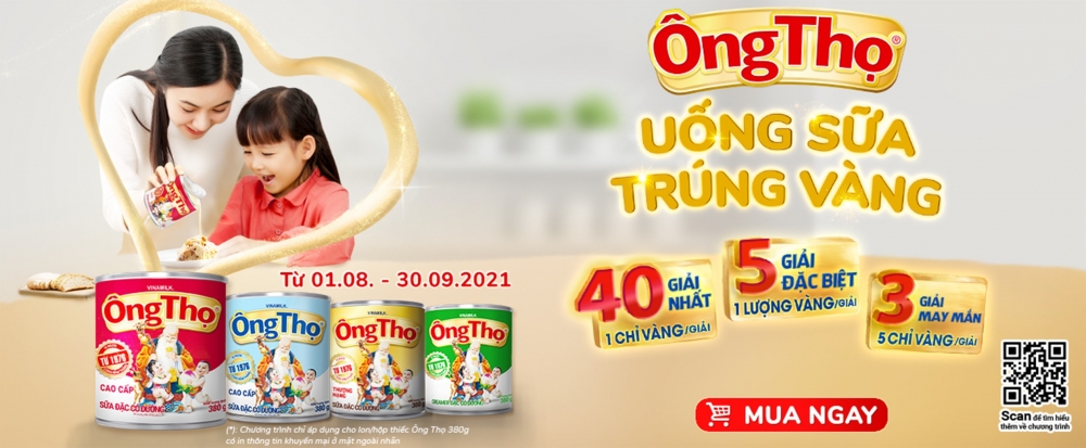 Kỷ niệm sinh nhật 45 năm, Vinamilk tung phiên bản sữa đặc Ông Thọ đặc biệt, rinh vàng hấp dẫn