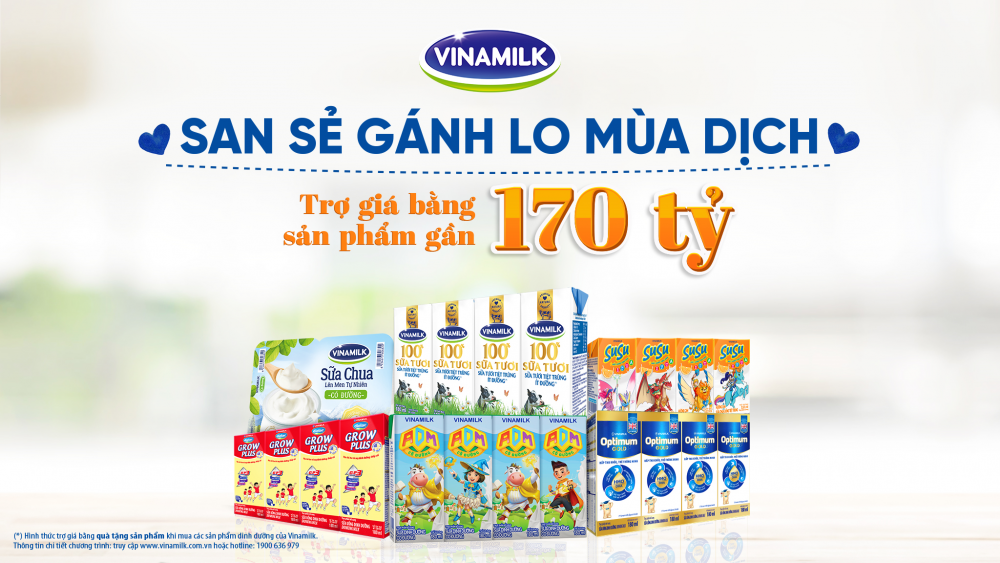 Vinamilk tặng 45.000 phần quà cho người dân khó khăn tại TPHCM, Bình Dương, Đồng Nai