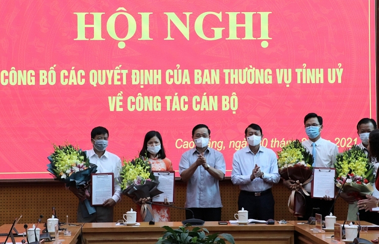 Cao Bằng, Quảng Nam, Hậu Giang bổ nhiệm nhân sự, lãnh đạo mới