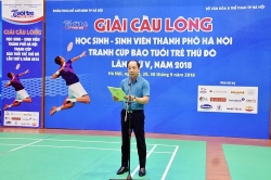 Giải Cầu lông Học sinh - Sinh viên TP Hà Nội tranh cúp báo Tuổi trẻ Thủ đô: Lan tỏa sức trẻ, đam mê