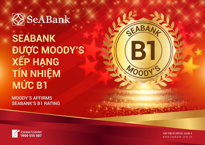 SeABank được Moody's xếp hạng tín nhiệm mức B1 seabank duoc moodys xep hang tin nhiem muc b1